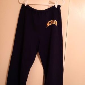 Russell athletic vintage L Michigan Wolverines Sweatpants Navy Blue